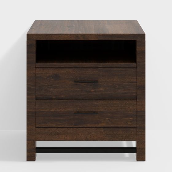 ตู้หัวเตียงสีน้ำเงิน 2 ลิ้นชัก