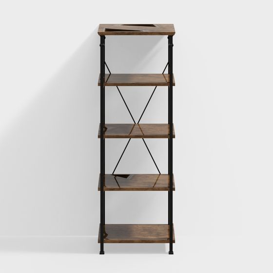 Urban Industrial Shelf 3D model for Modern Spaces