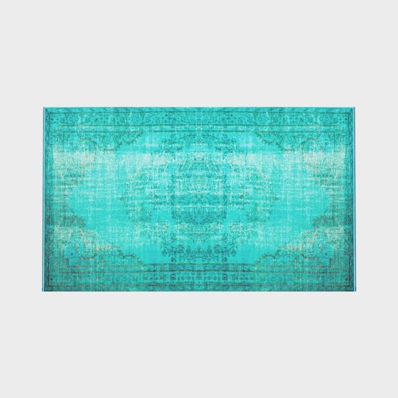 Vintage Aqua Rug 3D model for Creative Spaces