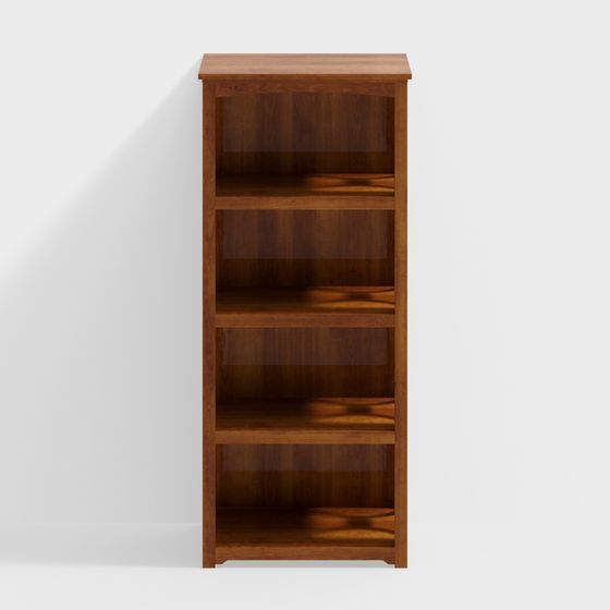 Elegant and Practical Bookshelf 3D model for Contemporary Spaces