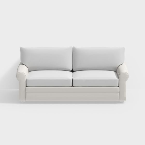 Stylish Minimalist Sofa 3D model for Creative Projects