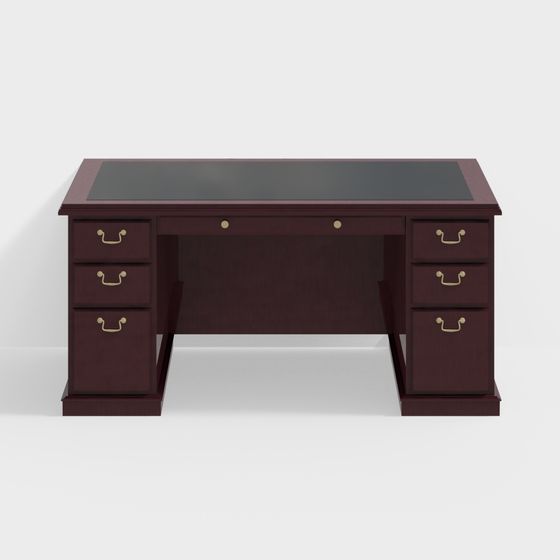 Elegant Office Desk 3D model for Stylish Workspaces