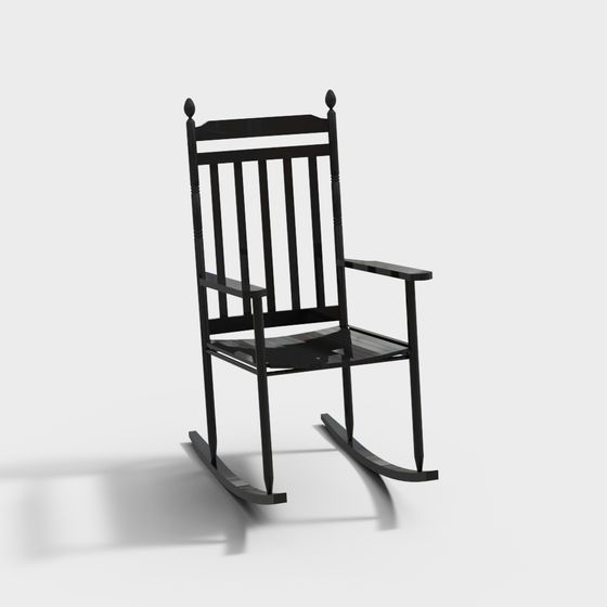 Vintage Rocking Chair 3D model