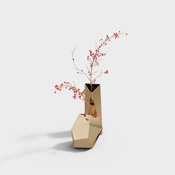 Geometric Vase 3D Model