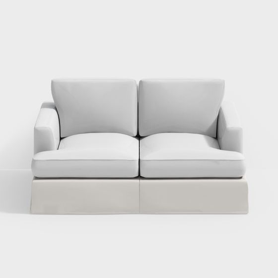 Chic Minimalist Sofa 3D model for Modern Interiors
