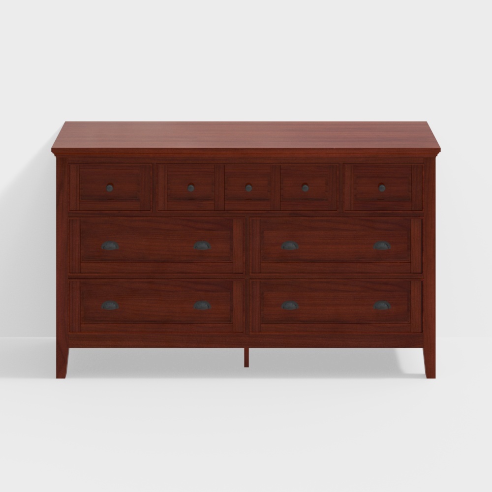 Vintage Storage Cabinet 3D Model for Modern Interiors