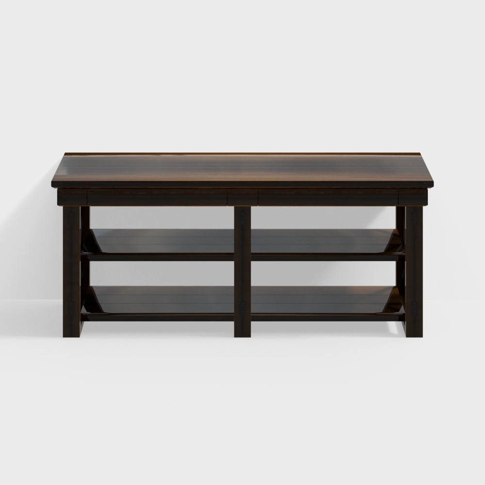 Irwin Rustic Wood TV Stand