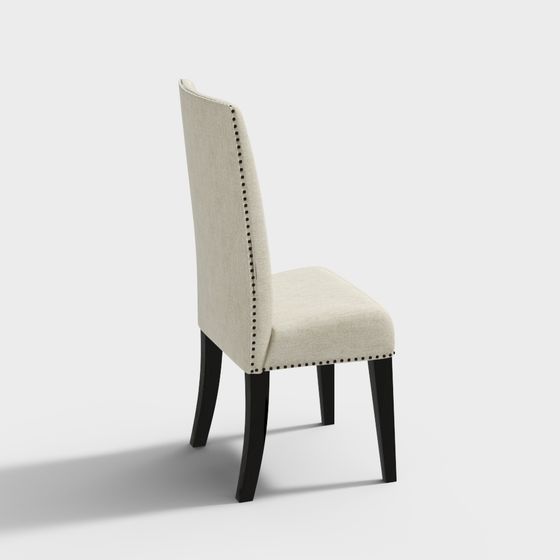 Elegant Upholstered Chair 3D model