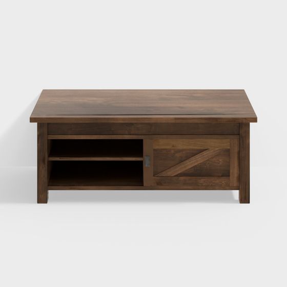 Charming Minimalist Coffee Table 3D model