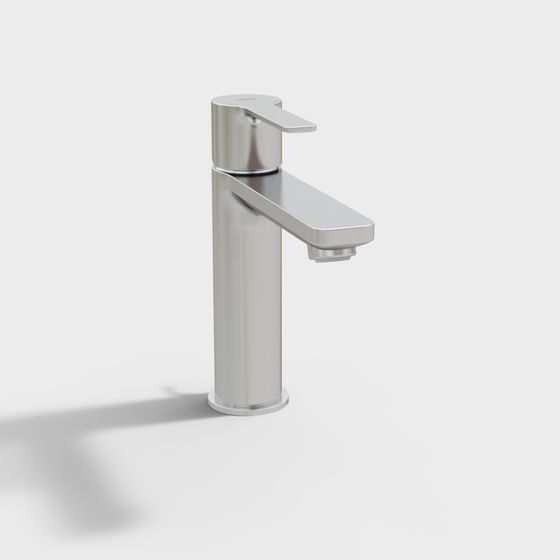 Minimalist 3D Faucet Model for Modern Interiors