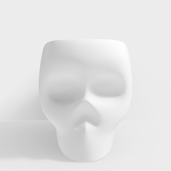 Minimalist Ghost Mask 3D model