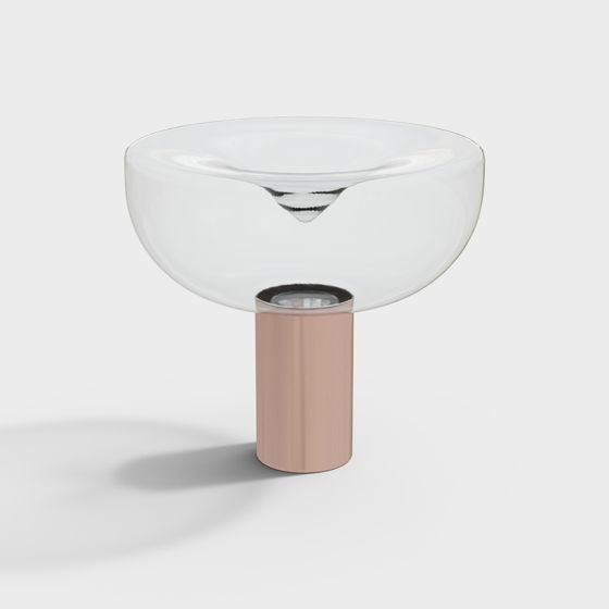 Elegant Glass Sink 3D model for Modern Interiors