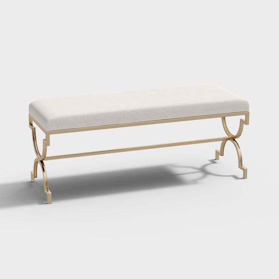 Luxe Bench 3D model