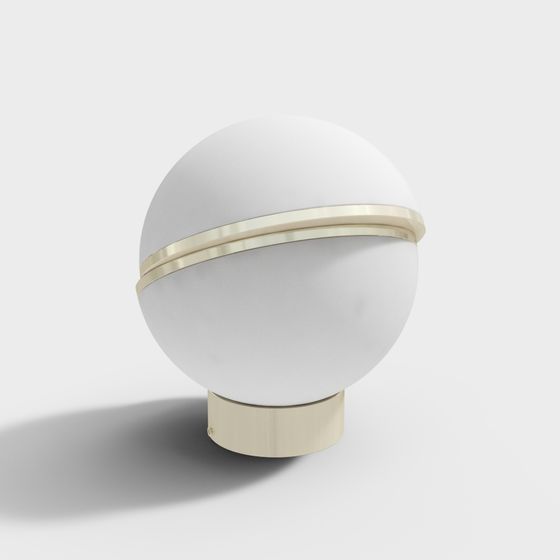 Sphere with Band 3D model for Creative Projects