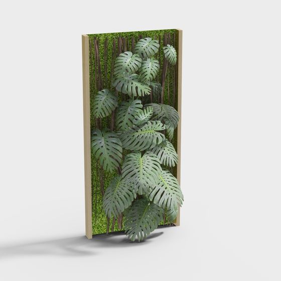 Paisaje de pared de flores y hierba