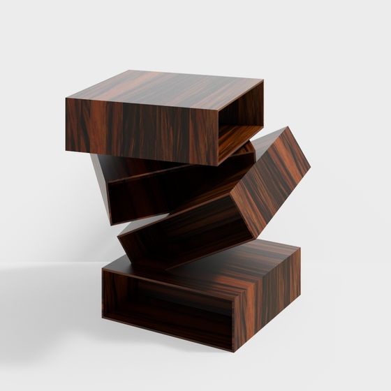 Suspended Cube 3D model - A Modern Aesthetic