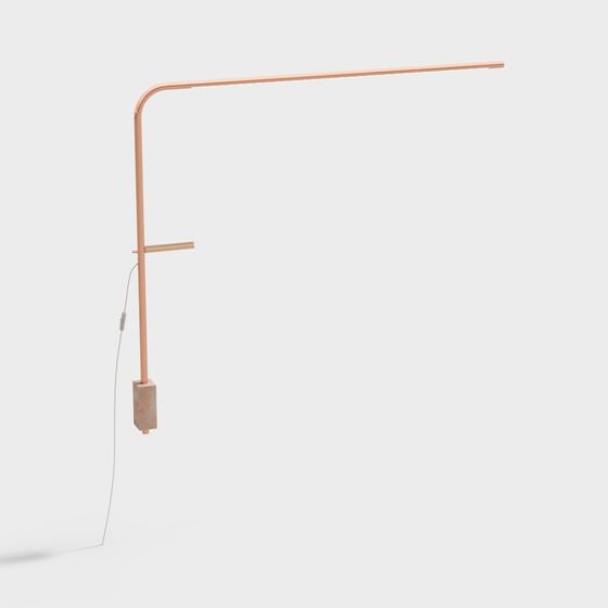 Stylish Low-Poly Lamp 3D model for Modern Interiors