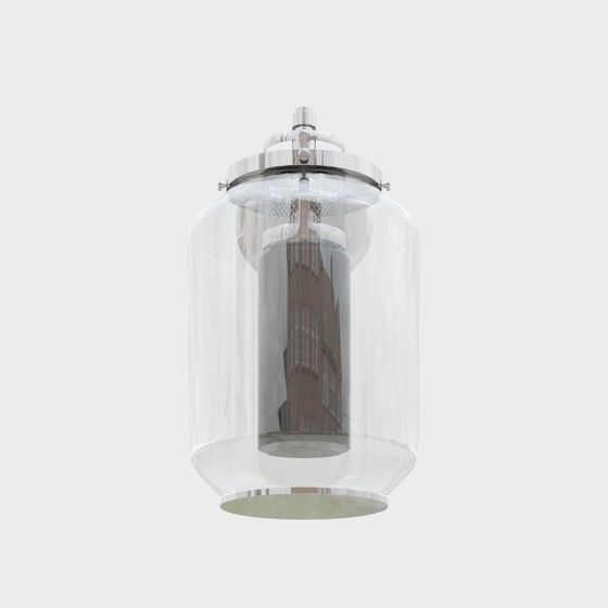 Stylish Futuristic Glass Dome 3D model