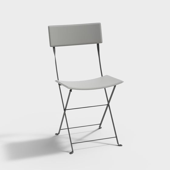 Modern Minimalist Folding Chair 3D model
