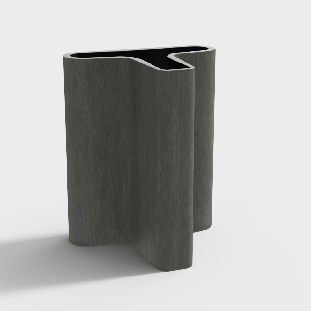 Urban Edge 3D Model – Low-Poly Gray Stone Design