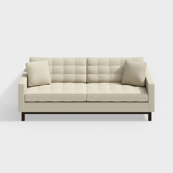 Urban Comfort Low-Poly Sofa 3D model for Modern Interiors