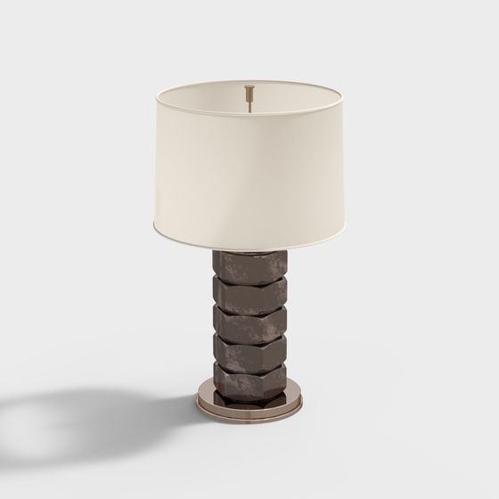 Stylish Geometric Lamp 3D Model for Contemporary Spaces