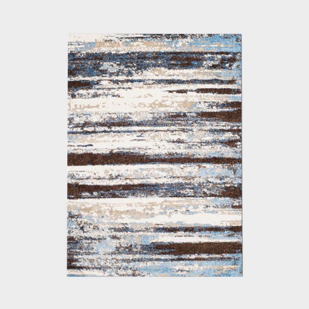 Abstract Art Carpet 3D Model – Minimalist Wool Texture