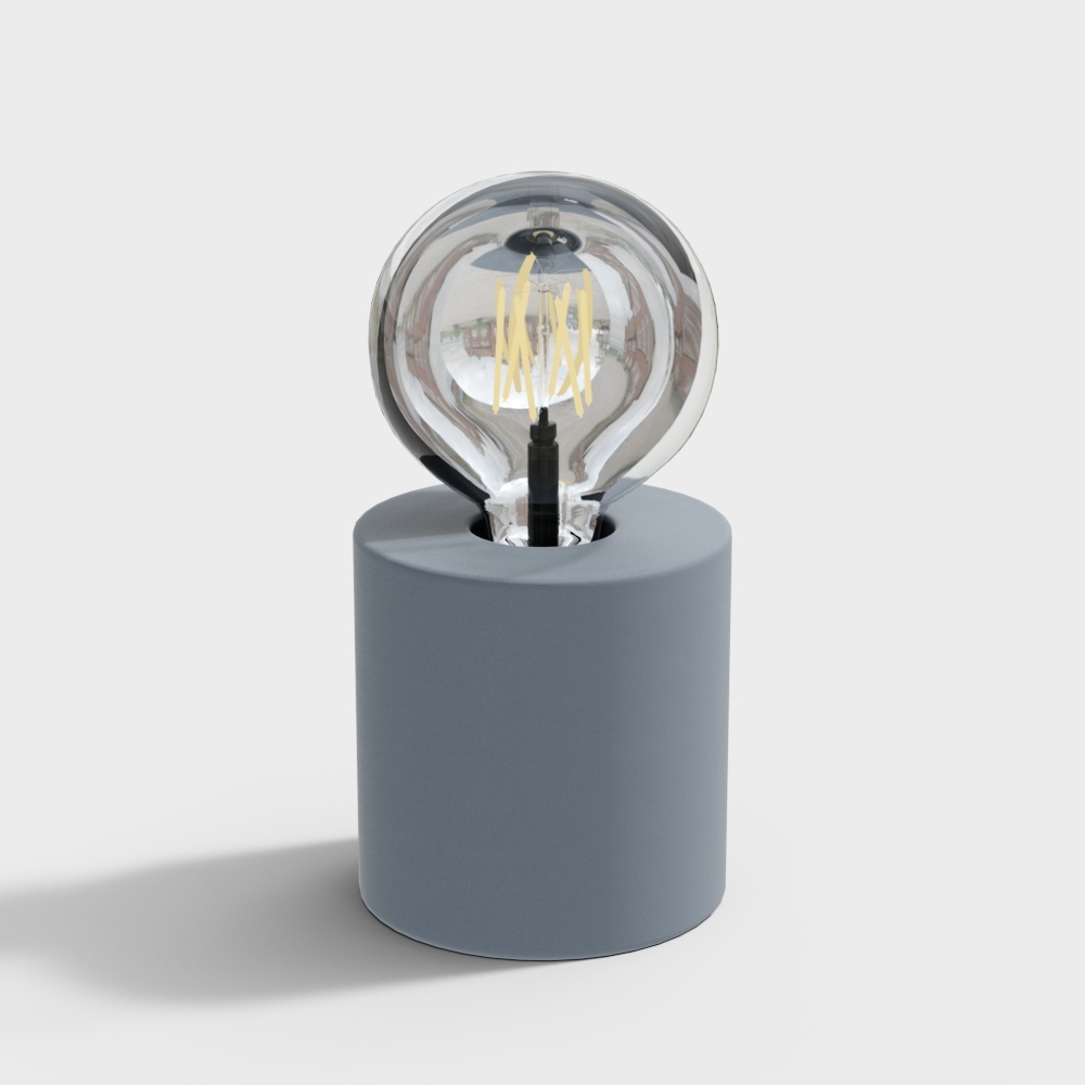 Minimalist Low-Poly Table Lamp 3D model