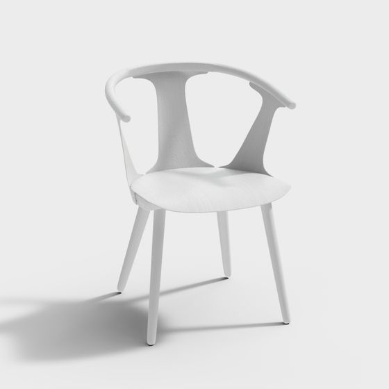 Elegant Scandinavian Style Chair 3D model