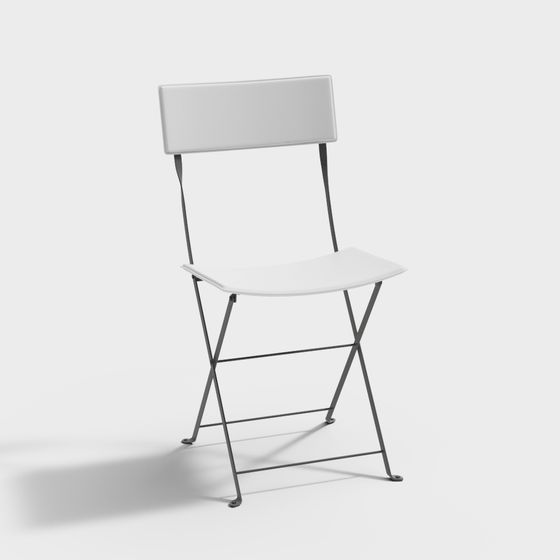 Elegant Folding Chair 3D model for Modern Interiors