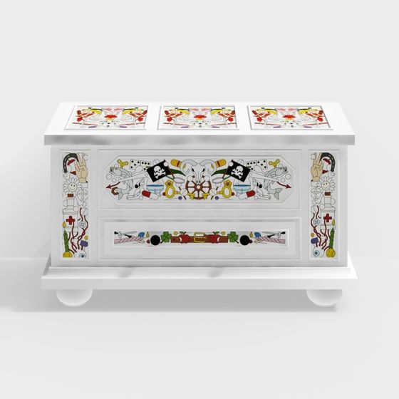 Vintage Jewelry Box 3D model