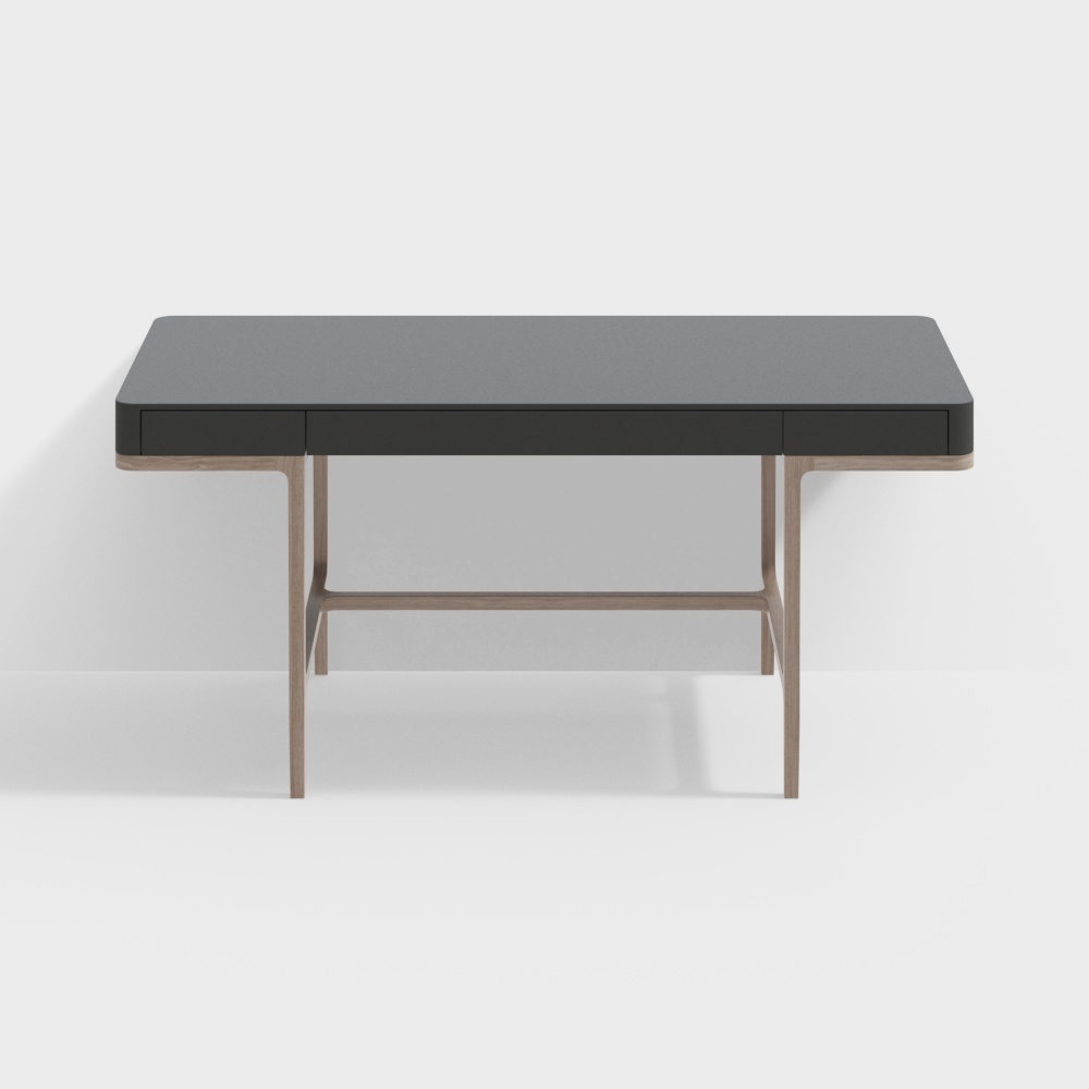 Urban Workstation 3D Model – Modern Low-Poly Desk