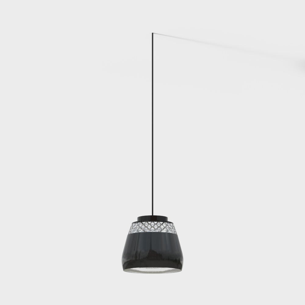 Urban Glow Chandelier 3D Model – Low-Poly Modern Lighting