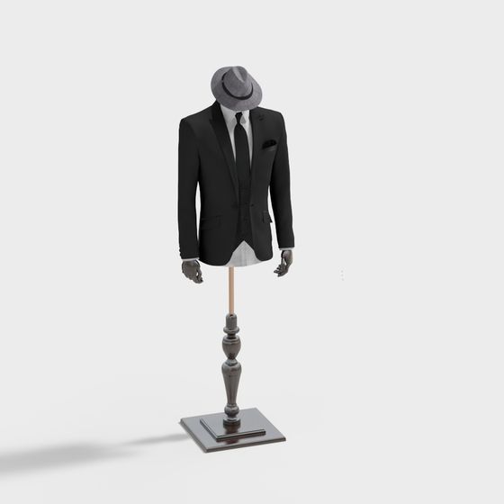 Elegant Gentleman 3D model