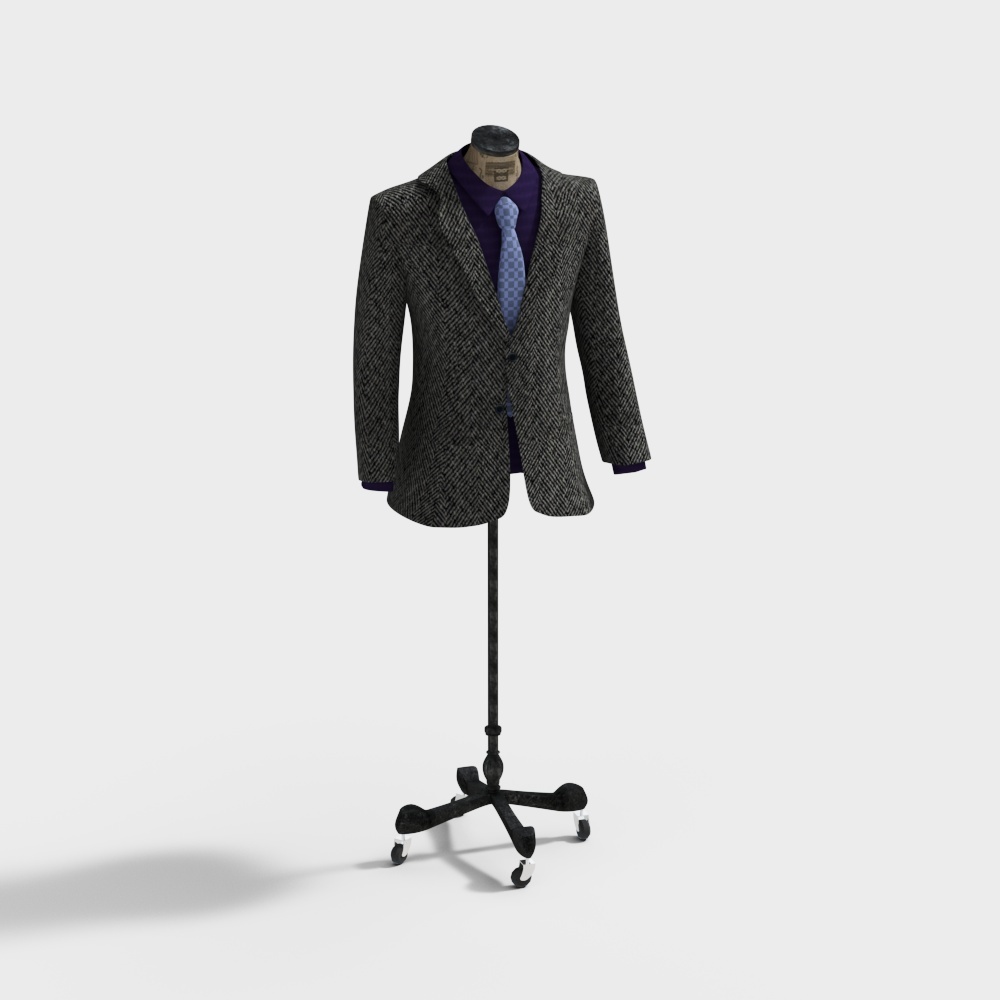 Elegant 3D Model Suit Jacket for Creative Projects