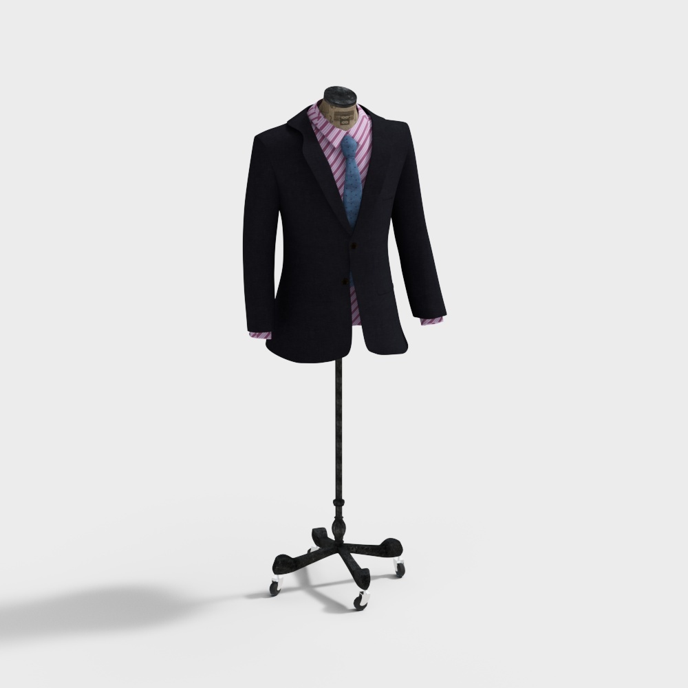 Elegant Suit 3D Model for Virtual and Real Environments