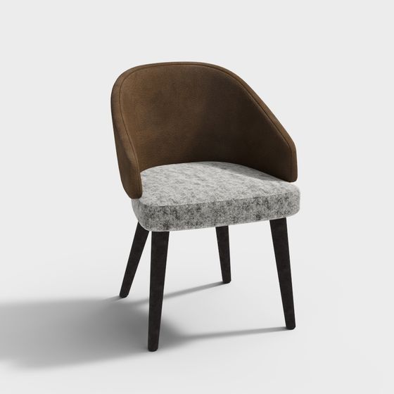 Elegant Low-Polygon 3D Armchair Model