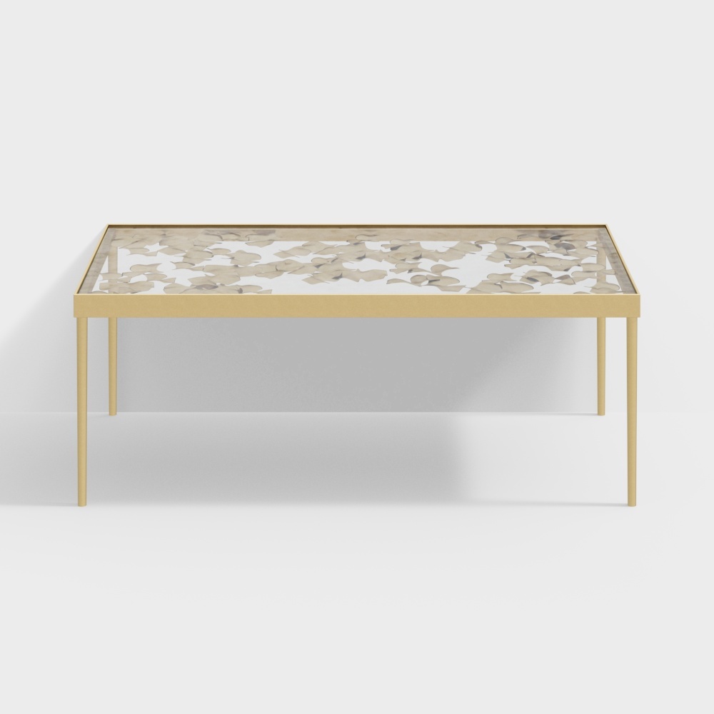 Elegant Glass Table 3D model