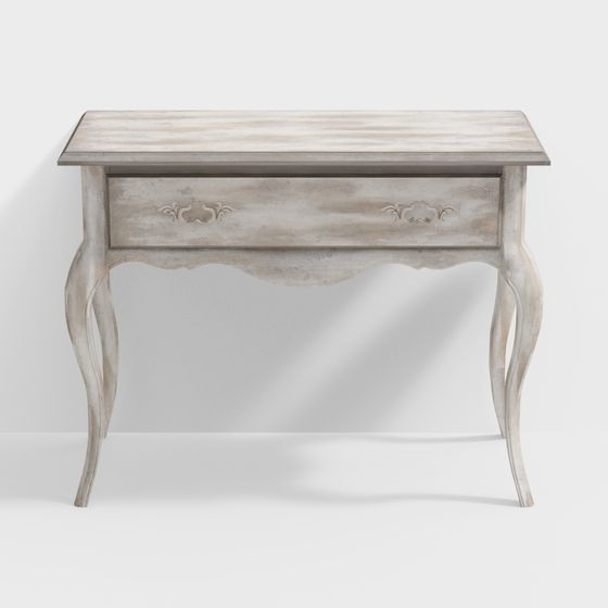 Vintage French Vanity 3D model with Modern Aesthetics