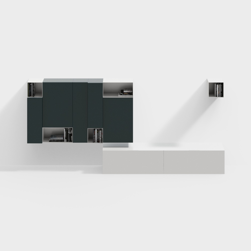 Urban Shelf 3D Model – Modern Geometric Storage
