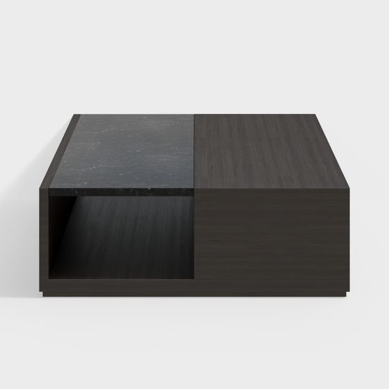 Elegant Brown Coffee Table 3D Model
