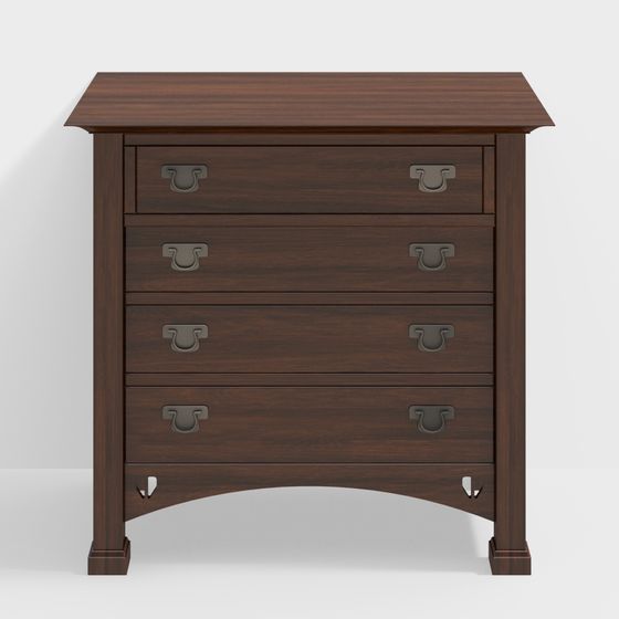 Classic Wooden Vanity 3D model