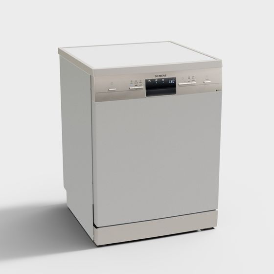 Sleek Siemens Dishwasher 3D model for Modern Kitchens