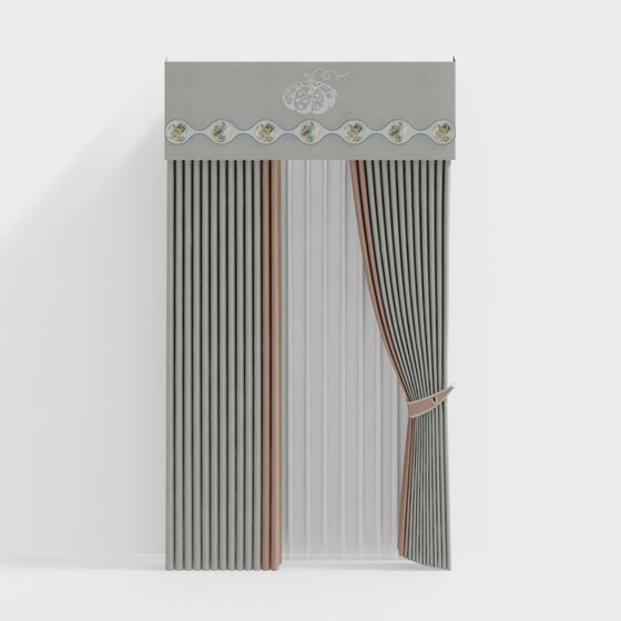 Pumpkin Curtain 3D Model