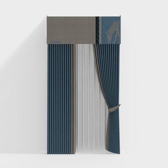 Zebra Curtain 3D model