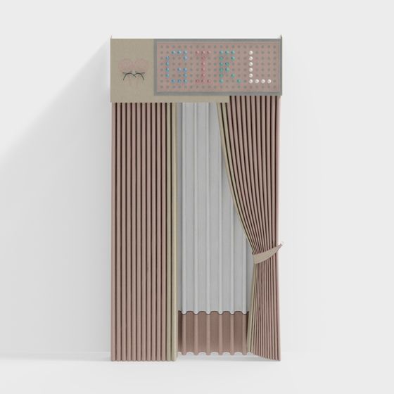 Candy Porch 3D model - Whimsical and Detailed Design