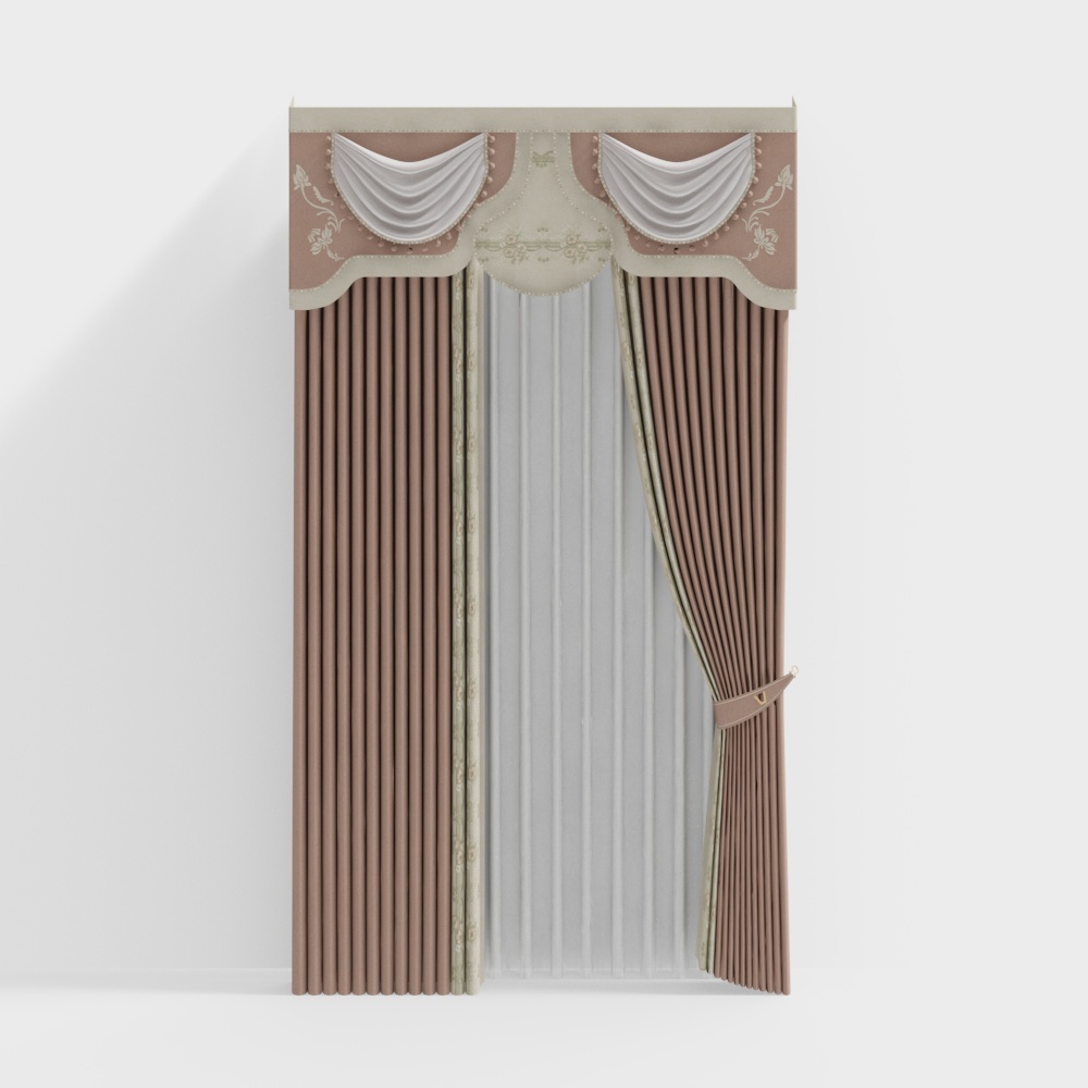 Classic Curtain 3D model