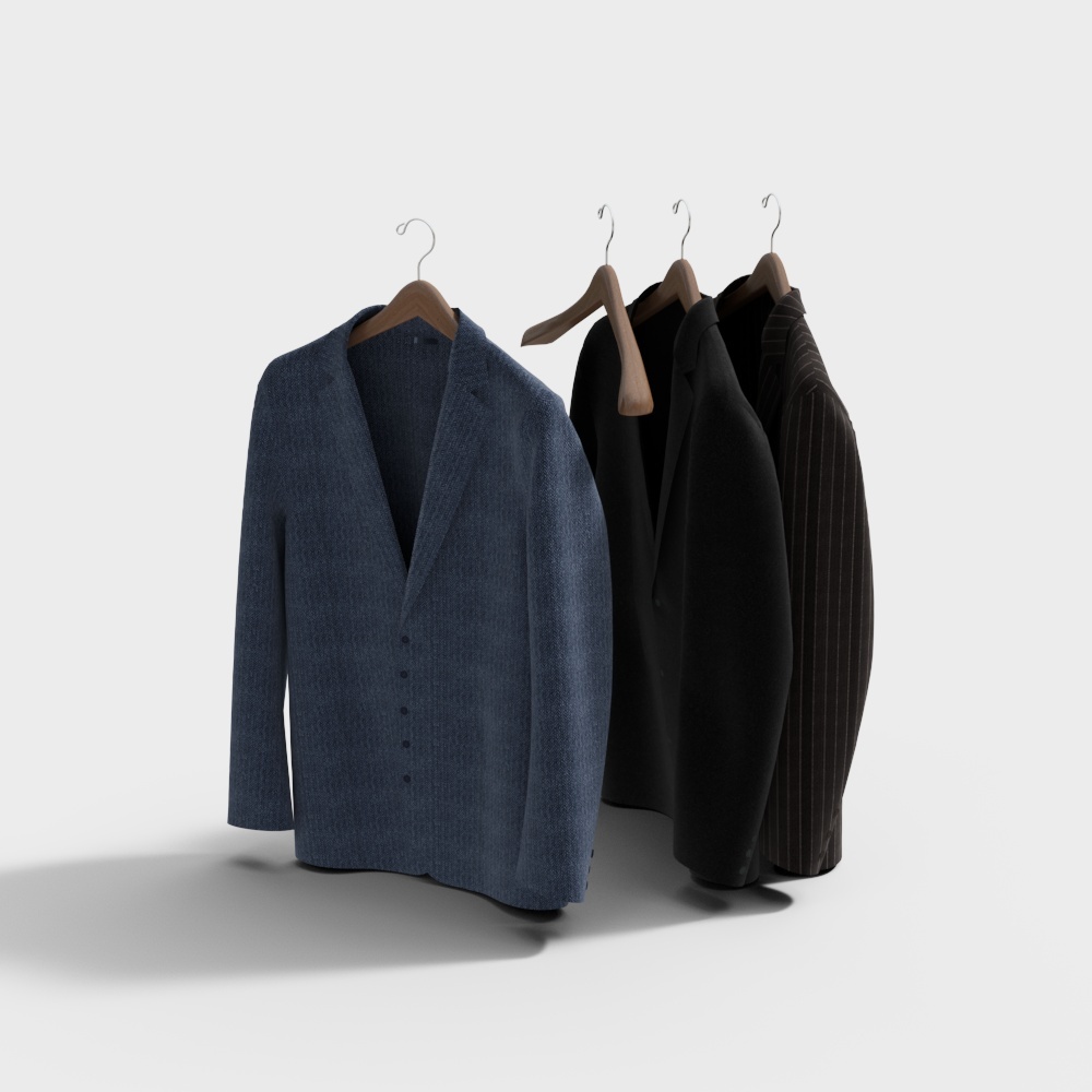 Stylish Low-Poly Suit 3D model for Modern Settings