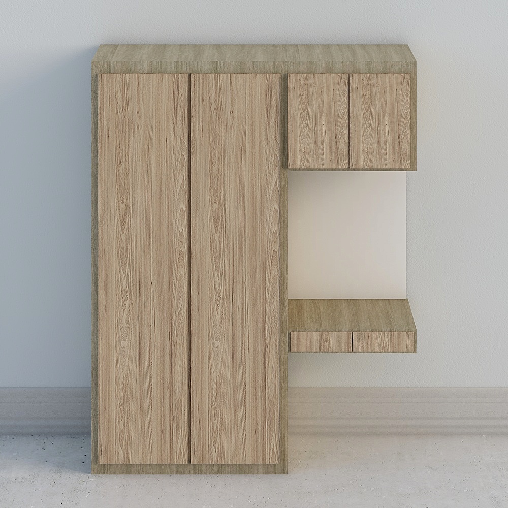 Bedroom w wardrobe with dresser