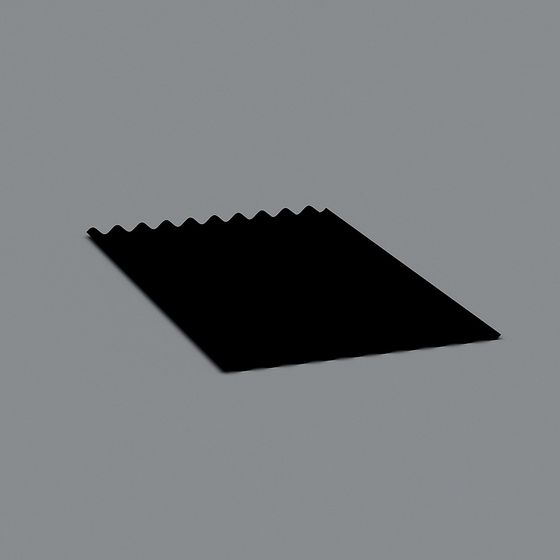 Wavy Roof 3D model for Creative Projects